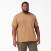 Dickies Men’s Big & Tall Heavyweight Crew Neck Short Sleeve Tee Big-Tall(Brown Duck Heather)