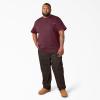 Dickies Men’s Big & Tall Heavyweight Crew Neck Short Sleeve Tee Big-Tall(Burgundy)