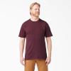Dickies Men’s Big & Tall Heavyweight Crew Neck Short Sleeve Tee Big-Tall(Burgundy)
