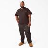 Dickies Men’s Big & Tall Heavyweight Crew Neck Short Sleeve Tee Big-Tall(Chocolate)