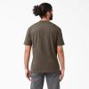Dickies Men’s Big & Tall Heavyweight Crew Neck Short Sleeve Tee Big-Tall(Chocolate Brown)