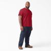 Dickies Men’s Big & Tall Heavyweight Crew Neck Short Sleeve Tee Big-Tall(English Red)