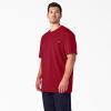 Dickies Men’s Big & Tall Heavyweight Crew Neck Short Sleeve Tee Big-Tall(English Red)