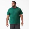 Dickies Men’s Big & Tall Heavyweight Crew Neck Short Sleeve Tee Big-Tall(Green Heather)