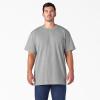 Dickies Men’s Big & Tall Heavyweight Crew Neck Short Sleeve Tee Big-Tall(Heather Gray)