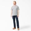 Dickies Men’s Big & Tall Heavyweight Crew Neck Short Sleeve Tee Big-Tall(Heather Gray)