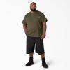 Dickies Men’s Big & Tall Heavyweight Crew Neck Short Sleeve Tee Big-Tall(Military Green)