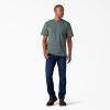 Dickies Men’s Big & Tall Heavyweight Crew Neck Short Sleeve Tee Big-Tall(Smoke Blue)