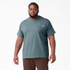 Dickies Men’s Big & Tall Heavyweight Crew Neck Short Sleeve Tee Big-Tall(Smoke Blue)