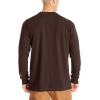 Dickies Mens Big-Tall Long-Sleeve Heavyweight Henley(Chocolate Brown)