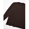Dickies Mens Big-Tall Long-Sleeve Heavyweight Henley(Chocolate Brown)