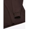Dickies Mens Big-Tall Long-Sleeve Heavyweight Henley(Chocolate Brown)