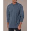 Dickies Mens Big-Tall Long-Sleeve Heavyweight Henley(Dark Navy Heather)