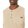 Dickies Mens Big-Tall Long-Sleeve Heavyweight Henley(Desert Sand)