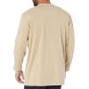 Dickies Mens Big-Tall Long-Sleeve Heavyweight Henley(Desert Sand)