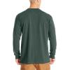 Dickies Mens Big-Tall Long-Sleeve Heavyweight Henley(Hunter Green)