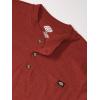 Dickies Mens Big-Tall Long-Sleeve Heavyweight Henley(Madder Brown)