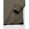 Dickies Mens Big-Tall Long-Sleeve Heavyweight Henley(Military Green Single Dye Heather)