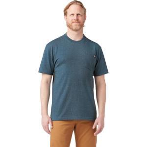 Dickies Men’s Big & Tall Heavyweight Crew Neck Short Sleeve Tee Big-Tall(Baltic Blue Heather)