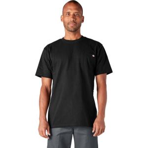 Dickies Men’s Big & Tall Heavyweight Crew Neck Short Sleeve Tee Big-Tall(Black)