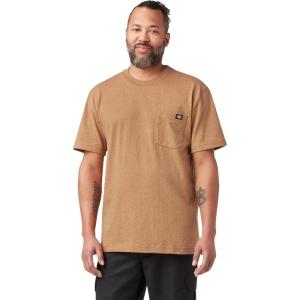 Dickies Men’s Big & Tall Heavyweight Crew Neck Short Sleeve Tee Big-Tall(Brown Duck Heather)