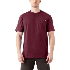 Dickies Men’s Big & Tall Heavyweight Crew Neck Short Sleeve Tee Big-Tall(Burgundy)