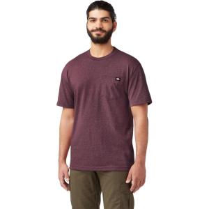 Dickies Men’s Big & Tall Heavyweight Crew Neck Short Sleeve Tee Big-Tall(Burgundy Heather)