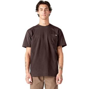 Dickies Men’s Big & Tall Heavyweight Crew Neck Short Sleeve Tee Big-Tall(Chocolate)