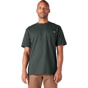 Dickies Men’s Big & Tall Heavyweight Crew Neck Short Sleeve Tee Big-Tall(Hunter Green)