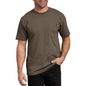 Dickies Men’s Big & Tall Heavyweight Crew Neck Short Sleeve Tee Big-Tall(Mushroom)