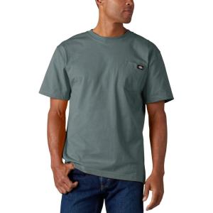 Dickies Men’s Big & Tall Heavyweight Crew Neck Short Sleeve Tee Big-Tall(Smoke Blue)