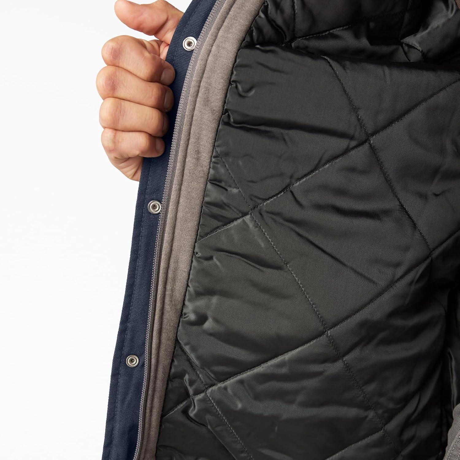 image:imageDickies mens Fleece Hooded Duck Shirt Jacket With HydroshieldDark Navy