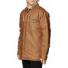 Dickies Men’s Relaxed Fit Icon Hooded Quilted Shirt Jacket(Brown)