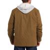 Dickies Men’s Relaxed Fit Icon Hooded Quilted Shirt Jacket(Brown Duck)