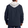 Dickies Men’s Relaxed Fit Icon Hooded Quilted Shirt Jacket(Dark Navy)