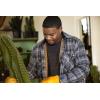 Dickies Men’s Water Repellent Fleece-Lined Flannel Shirt Jacket(Dark Navy/Dark Denim Plaid)