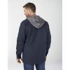 Dickies mens Fleece Hooded Duck Shirt Jacket With Hydroshield(Dark Navy)