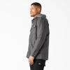 Dickies mens Fleece Hooded Duck Shirt Jacket With Hydroshield(Slate)