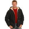 Dickies Men’s Sanded Duck Sherpa Lined Hooded Jacket(Black V1)