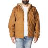 Dickies Men’s Sanded Duck Sherpa Lined Hooded Jacket(Brown Duck V1)