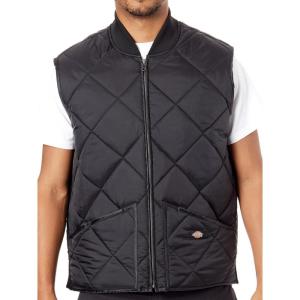 Dickies Men’s Big Diamond Quilted Nylon Vest(Black V1)