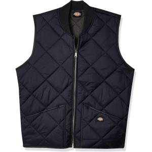 Dickies Men’s Big Diamond Quilted Nylon Vest(Dark Navy)