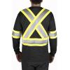 Dickies Workwear High-Visibility Long Sleeve T-shirt, 2XL Black(Black)