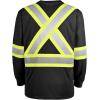 Dickies Workwear High-Visibility Long Sleeve T-shirt, 2XL Black(Black)