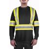 Dickies Workwear High-Visibility Long Sleeve T-shirt, 2XL Black(Black)