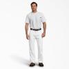 Dickies Men’s Relaxed Straight Flex Painter’s Pant(White V1)