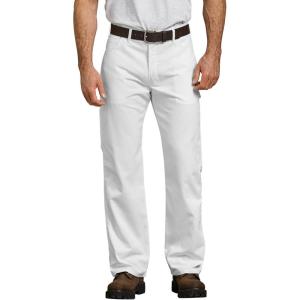 Dickies Men’s Relaxed Straight Flex Painter’s Pant(White V1)