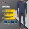 Dickies Mens Base Layer 2 Piece Performance Cold Weather Long Johns Underwear Set for Men(Performance Navy)