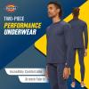Dickies Mens Base Layer 2 Piece Performance Cold Weather Long Johns Underwear Set for Men(Performance Navy)