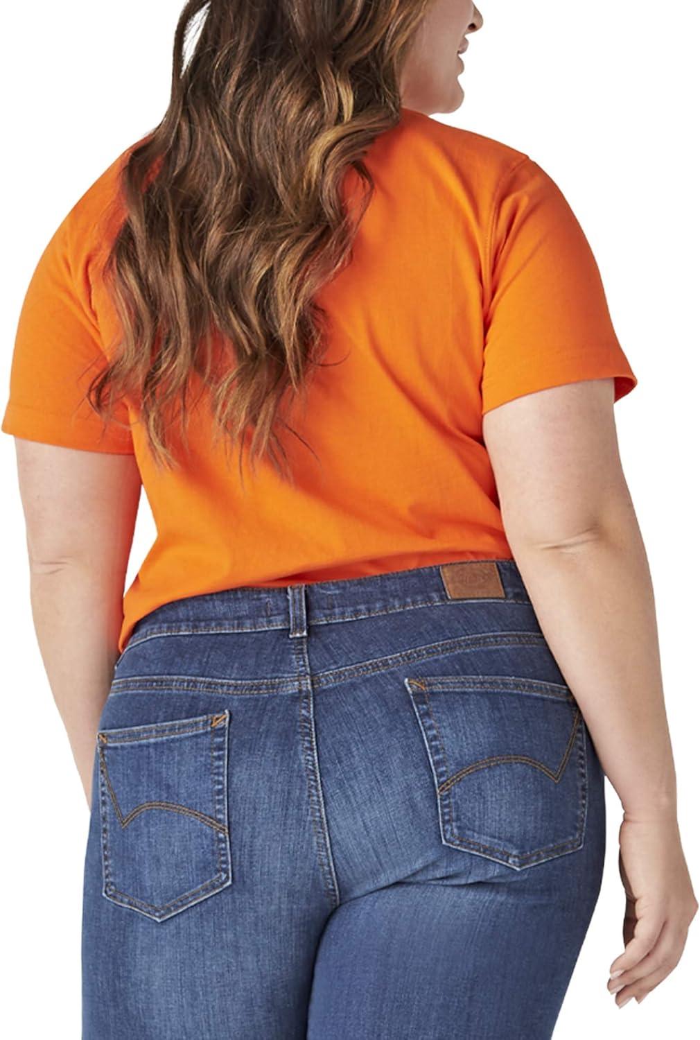 image:imageDickies Womens Plus Short Sleeve Heavyweight TShirtOrange